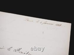 Godefroy Cavaignac autograph letter signed, 1888