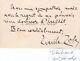 Great Business Card Autograph Letter Signed Emile Zola Dedication Literature