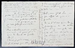 Guillaume APOLLINAIRE Autographed letter signed to LOU