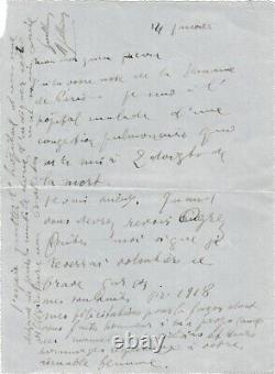 Guillaume Apollinaire Autographed Letter Signed to Gaston Picard
