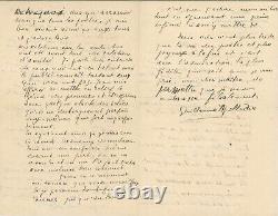 Guillaume Apollinaire Signed Autograph Letter. Poetry, Art And Cubists