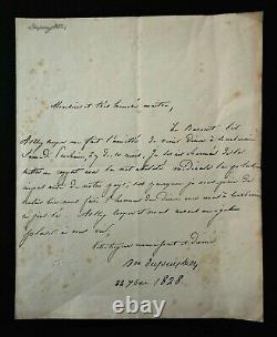 Guillaume Dupuytren Surgeon De Charles X Letter Autograph Signee From 1828
