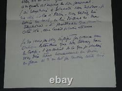 Gus BOFA SIGNED AUTOGRAPH LETTER My dear friend, 3 pages