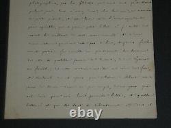 Gustave Boissière SIGNED AUTOGRAPH LETTER. Ugly photographs of young girls