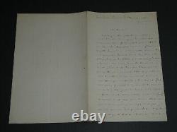 Gustave Boissière SIGNED AUTOGRAPH LETTER. Ugly photographs of young girls