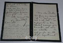 Gustave DROZ Autographed Letter Signed Your flowers have arrived 4 pages 1880