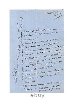 Gustave Flaubert / Autographed Signed Letter / Dragger / Flirt / Seduction