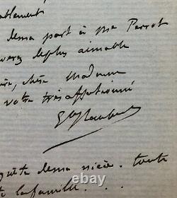 Gustave Flaubert To Louise Autograph Letter Signed Lepic, At Raoul-duval