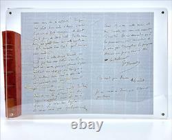 Gustave Flaubert warm and beautiful signed autograph letter. 1867