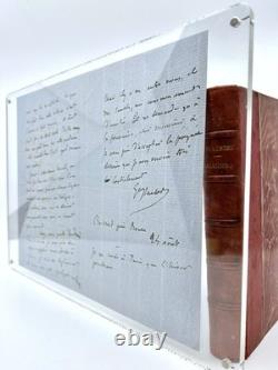 Gustave Flaubert warm and beautiful signed autograph letter. 1867