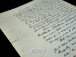 Gustave GUICHES signed autograph letter Huysmans Malherbe Bloy 1931