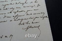 Gustave NADAUD SIGNED AUTOGRAPH LETTER