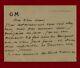 Guy De Maupassant / Letter Autograph Card Signed Circa 1884-1889