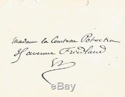 Guy De Maupassant / Signed Autograph Letter / I Believe I Am Possessed