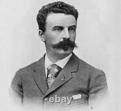 Guy de MAUPASSANT Autographed letter signed New Year 1884 1889