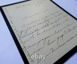 HEBERT Ernest SIGNED AUTOGRAPH LETTER, THANKS TO Edmond ABOUT