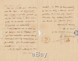 H. D. Lacordaire Autograph Letter Signed To The Marquis Coriolis Despinousse