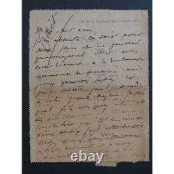 Hahn Reynaldo Letter Autograph Signed 1910 Score Sheet Music Score