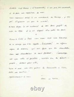 Hans Bellmer Autograph Letter Signed To André Breton About His Doll