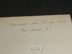 Henri BARBUSSE, writer SIGNED AUTOGRAPH LETTER, AUMONT-PAR-SENLIS, 1925