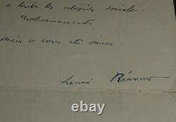 Henri BÉRAUD, Novelist-AUTOGRAPH SIGNED LETTER AND VARIOUS SMALL PAPERS, 1925