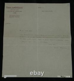 Henri Barbusse Set of 3 Autographed and Typed Letters Signed 1909 1915