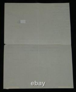 Henri Barbusse Set of 4 signed autographed and typed letters 1906