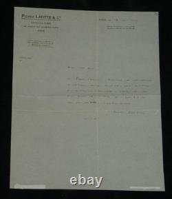 Henri Barbusse Set of 4 signed autographed and typed letters 1906