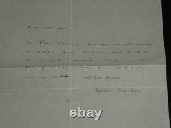 Henri Barbusse Set of 4 signed autographed and typed letters 1906