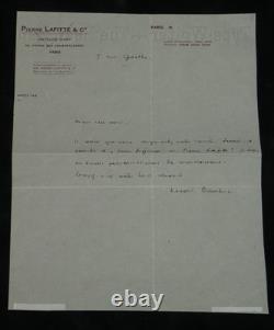 Henri Barbusse Set of 4 signed autographed and typed letters 1906