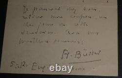 Henri Büsser, Organist, Autographical Letter Signed, 1908