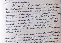 Henri COLLET Composer signed autograph letter to the director of the Nantes Opera