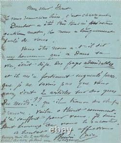 Henri Cain Signed Autograph Letter To Jules Huret