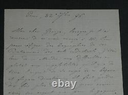 Henri Cantel Autographed Letter Signed to My Dear Georges, 1876