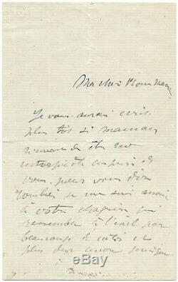 Henri De Toulouse-lautrec / Autograph Letter Signed / His Projects In Montmartre