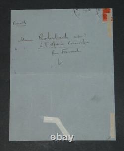 Henri Fursy: Collection of 9 Signed Autograph Letters and Documents + Film Photograph