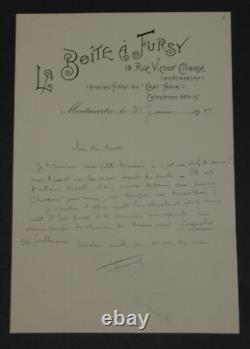 Henri Fursy Collection of 9 Signed Autograph Letters and Documents + Silver Gelatin Photo