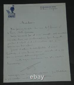 Henri Fursy Collection of 9 Signed Autograph Letters and Documents + Silver Gelatin Photo