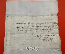 Henri IV Autograph Letter Signed