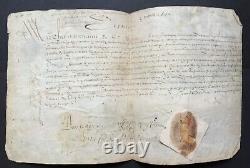 Henri IV King Of France Document / Letter Signed Headquarters Of Paris 1592