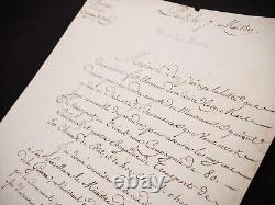 Henri-Jacques-Guillaume Clarke Marshal Handwritten Signed Letter Empire