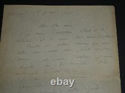 Henri Lebasque Autographed Signed Letter of Thanks and Invitation 1920