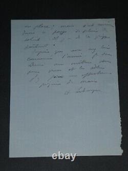 Henri Lebasque Signed Autographed Letter