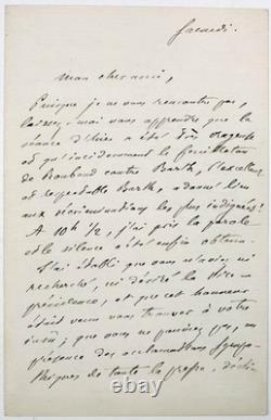 Henri Legrand du Saulle, autograph letter signed
