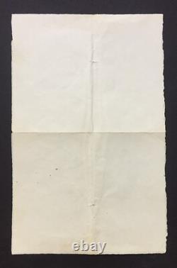 Henri MATISSE Autographed letter signed To his model Zita Odalisques 1929