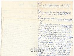 Henri Massis fine set of handwritten letters, Maurras, and signed autograph photo