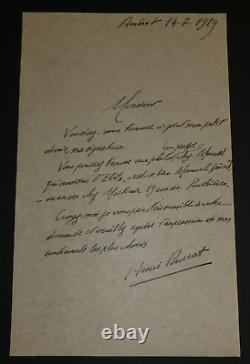 Henri Pourrat, Writer Letter Signed Autography, 1929