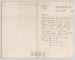 Henri Sainte-Claire Deville Autographed Letter Signed to a Friend 1873
