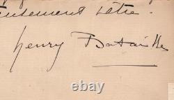 Henry Bataille 3 signed autograph letters, 1912