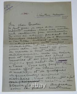 Henry Bataille 3 signed autograph letters, 1912